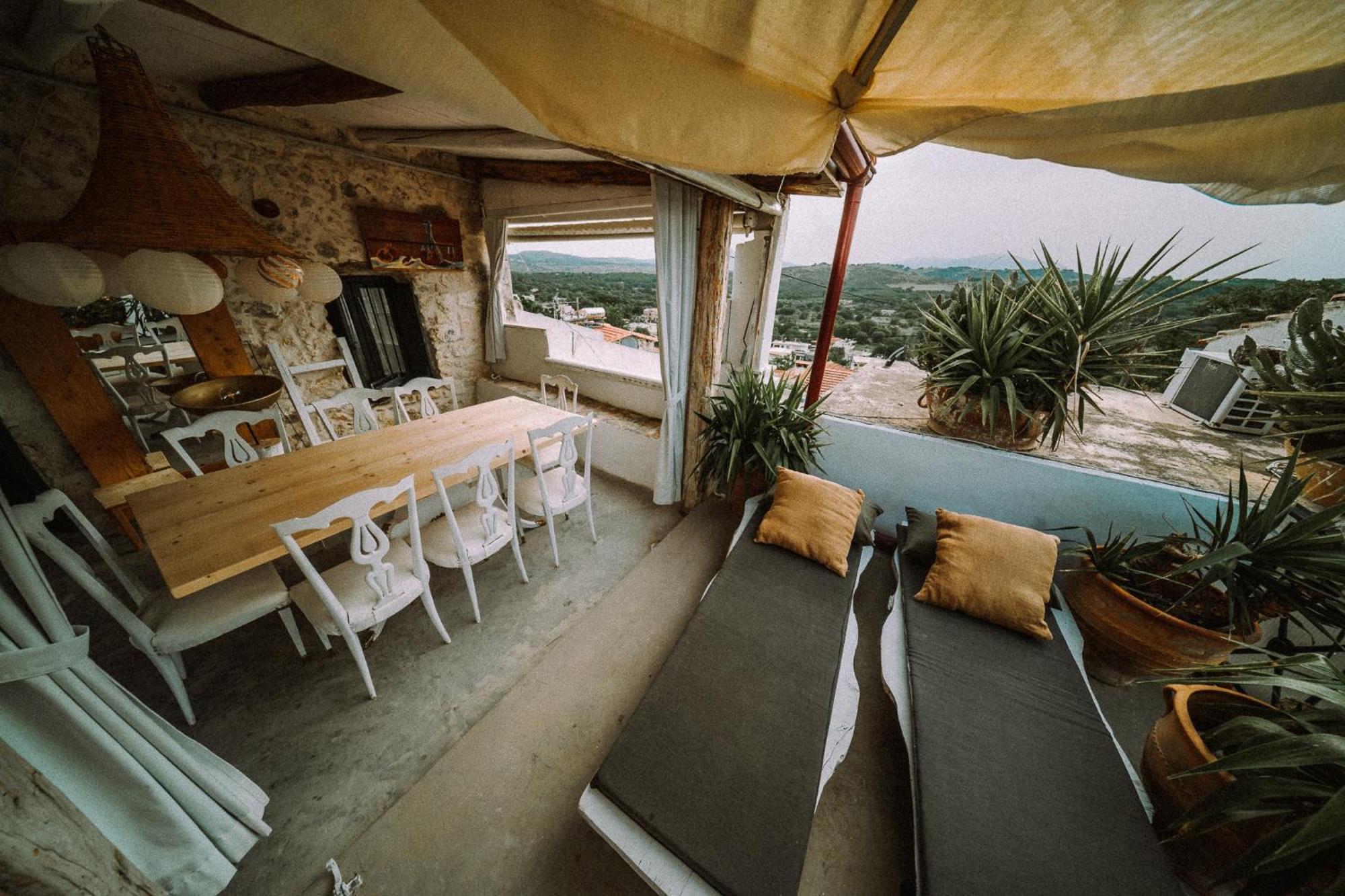 Villa Antonia'S Stonebuilt Mansion With A Private Pool à Arménoi Extérieur photo